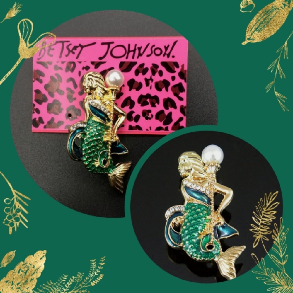 Betsey Johnson Mermaid Brooch